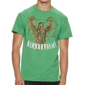 New! Star Wars Chewbacca Christmas Lights T-Shirt Arrrrrrrgh!